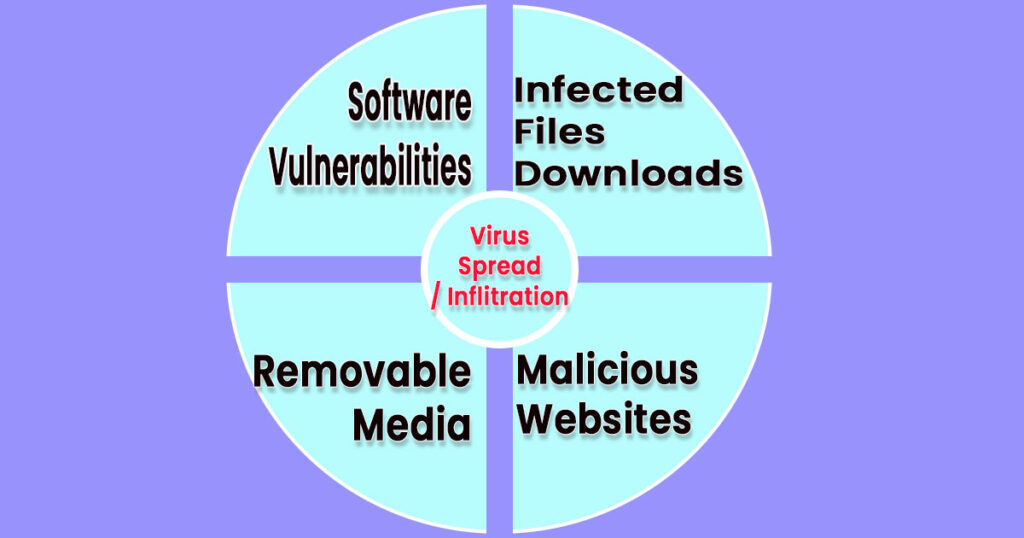 way and means of virus infiltrations